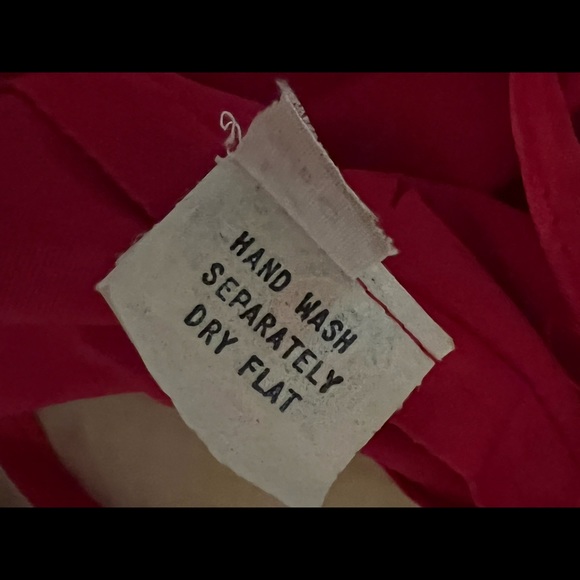 Vintage Red Spaghetti Strap Dress - Picture 6 of 7